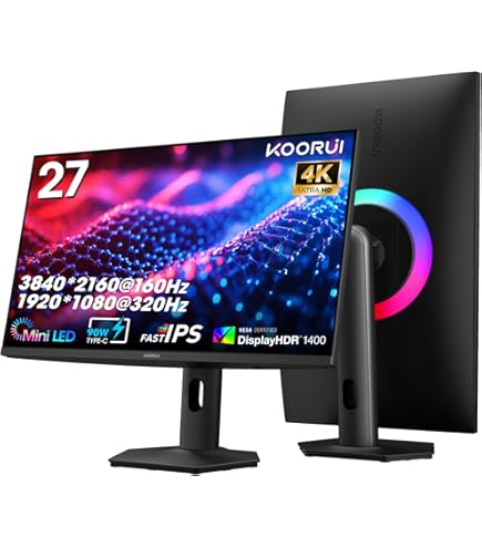 Amazon.co.jp: KTC 27インチ 4Kゲーミングモニター UHD 160Hz/144Hz